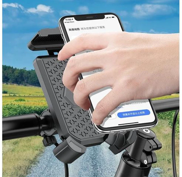 Alt view image 6 of 6 - Bicycle Phone Mount Bracket Adjustable Bike Handlebar Smartphone Holder Rack for Mobile Phone Portable Supplies