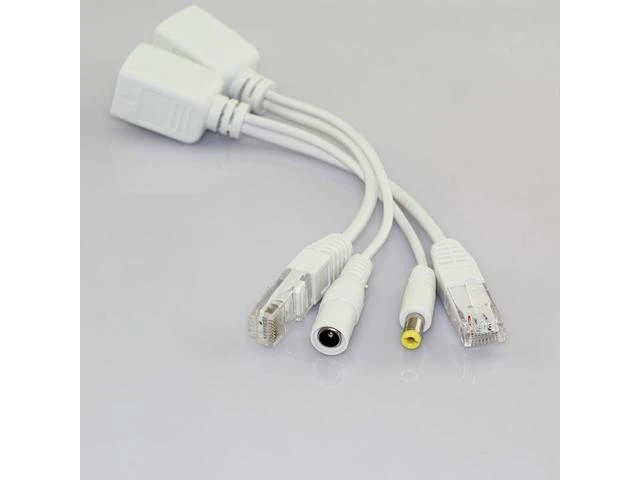 Alt view image 4 of 5 - 5 Pair 12V CCTV Power Supply Rj45 Splitter Security Camera Poe Adapter AccessoriesSynthesizer connector Poe Cable L19