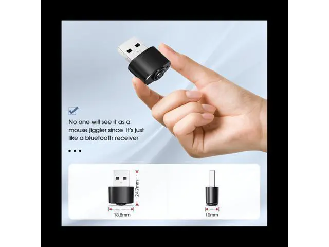 Alt view image 5 of 5 - Mini USB Mouse Jiggler ,Undetectable Mouse Mover Automatic Computer Mouse Mover Jiggler,Keeps Computer Awake