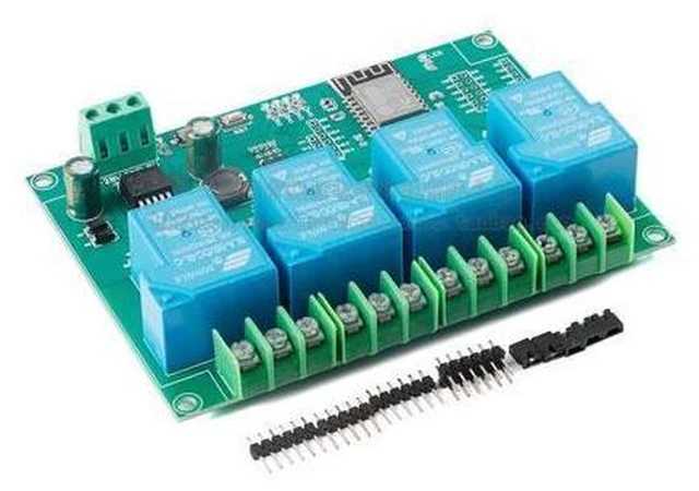 Main image of ESP8266WIFI four-way 30A relay module ESP-12F development board secondary development DC7-28/5V