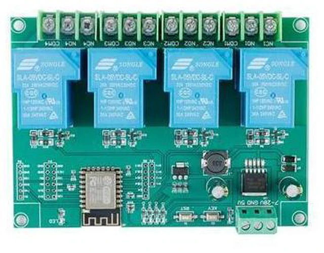 Alt view image 4 of 4 - ESP8266WIFI four-way 30A relay module ESP-12F development board secondary development DC7-28/5V
