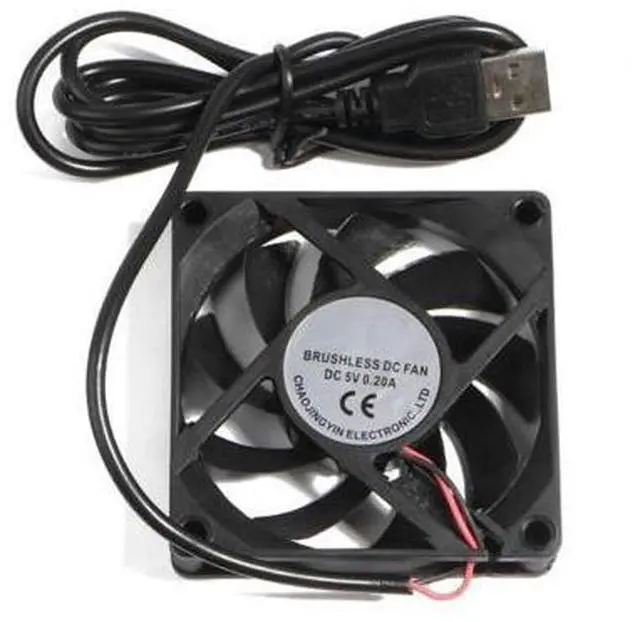 Main image of 70mm Fan 7025 7015 7010 DC 5V USB Connector Quiet Cooling Fan for DIY Cooling Router Game TV Box Power Supply(1.5cm)