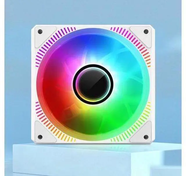 Alt view image 5 of 6 - 120mm RGB ARGB Fan Cooler PWM 4PIN 5V 3PIN Ventilator Hydraulic Bearings PC Computer Cooling Case Radiator Fan(Forward)