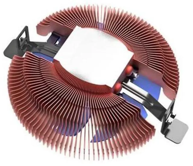 Alt view image 4 of 5 - E86 Utral Thin 28mm PWM Fan Cooler 1U Server HTPC Mini PC Cooling Fan Low Noise CPU Radiators For LGA775/155/1156/AM4