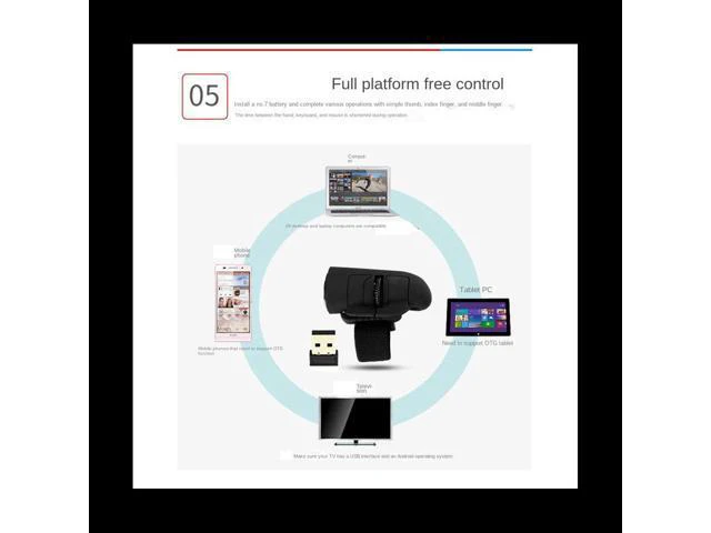 Alt view image 3 of 6 - Mini 2.4G Wireless Finger Ring Mouse Ergonomic Handheld Optical Travel Mice(Black)