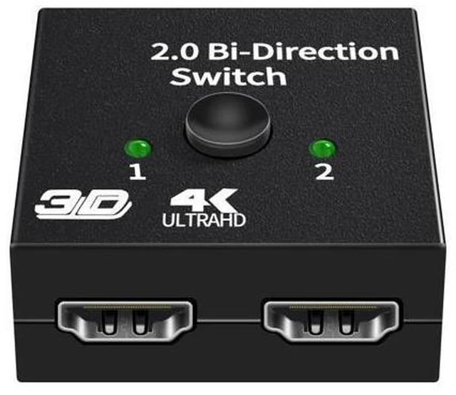 Main image of HDMI-Compatible Splitter 4K Switch KVM Bi-Direction 1x2/2x1 HDMI-compatible Switcher 2 in1 Out for PS4/3 TV Box Switcher Adapter