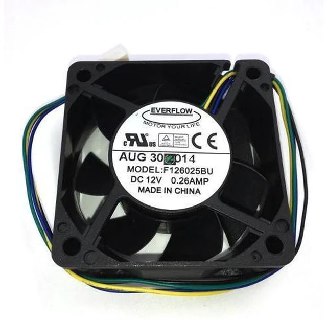 Main image of F126025BU 6025 60x60x25mm PWM CPU Fan 12V 0.26A 4Wire 4Pin Computer CPU Cooler Cooling Fan