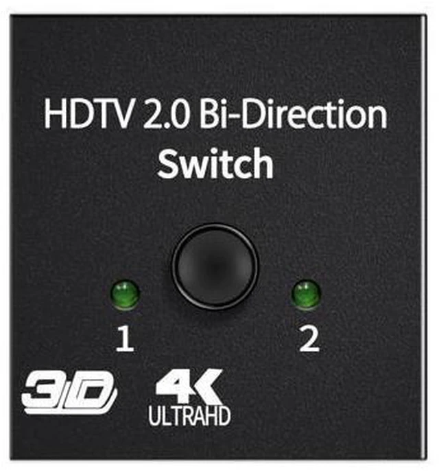 Alt view image 5 of 5 - HDMI-Compatible Splitter 4K Switch KVM Bi-Direction 1x2/2x1 HDMI-compatible Switcher 2 in1 Out for PS4/3 TV Box Switcher Adapter