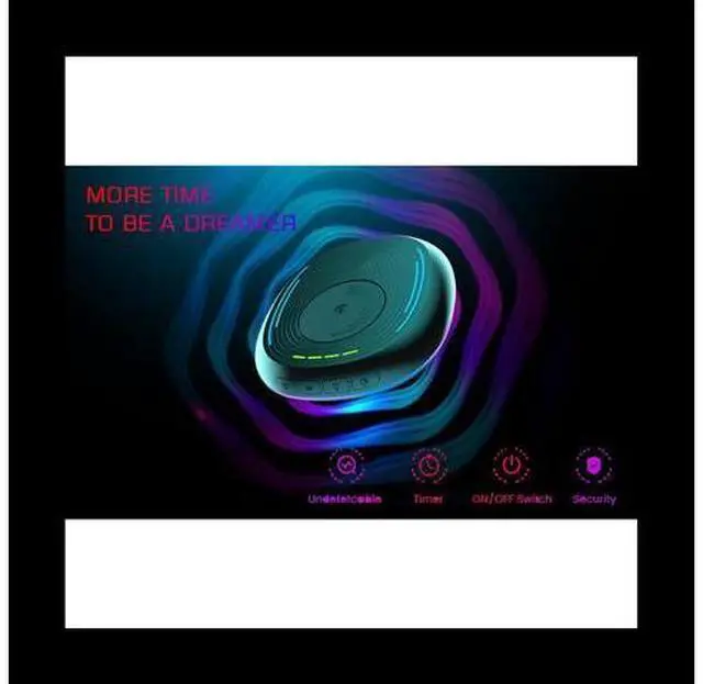 Alt view image 2 of 6 - LED Breathing Light Mouse Mover Undetectable Mouse Jiggler with Timer,ON/Off Switch, Random Movement Keep PC Awake,Black