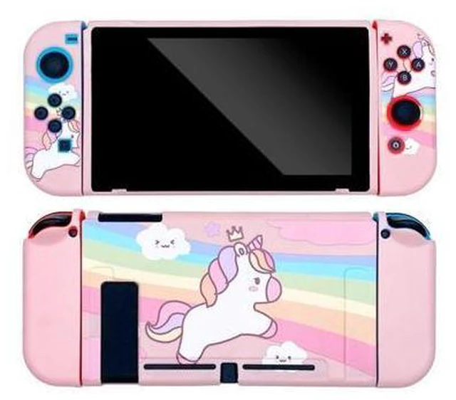Main image of For Switch Case Cute Cartoon Full Cover Shell Joy-Con Controller Shell Hard TPU Cover Box For Switch Accessories(H)