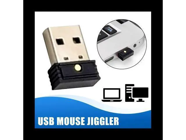 Alt view image 4 of 6 - 3Pcs USB Mouse Jiggler Undetectable Automatic Computer Mouse Computer Movement Jiggler KeepsAwake Mouse Mover Simulator