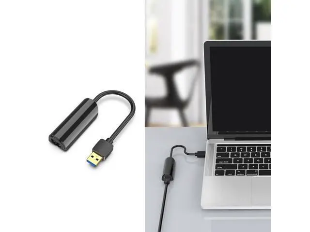 Alt view image 2 of 6 - Desktop USB to Ethernet Adapter Laptop Wire Adapter Durable RJ45 External Adapter Ensures Stable Internet Dropship(USB 2.0 100M)