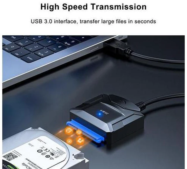 Alt view image 5 of 6 - SATA Ke USB 3.0 Adaptor Kabel untuk 2.5 3.5 Inci HDD Eksternal SSD Hard Drive SATA Adaptor USB 3.0 Ke Sata III Konverter Kabel 3 0(V1 without adapter)