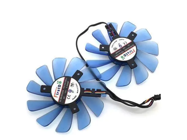 Alt view image 2 of 2 - FD9010H12S FDC10U12S9-C 85mm 12V 0.45A 4Wire 4Pin VGA Fan For HIS-RX470 RX474 RX570 RX574 RX580 RX588 Graphics Card Cooling Fan