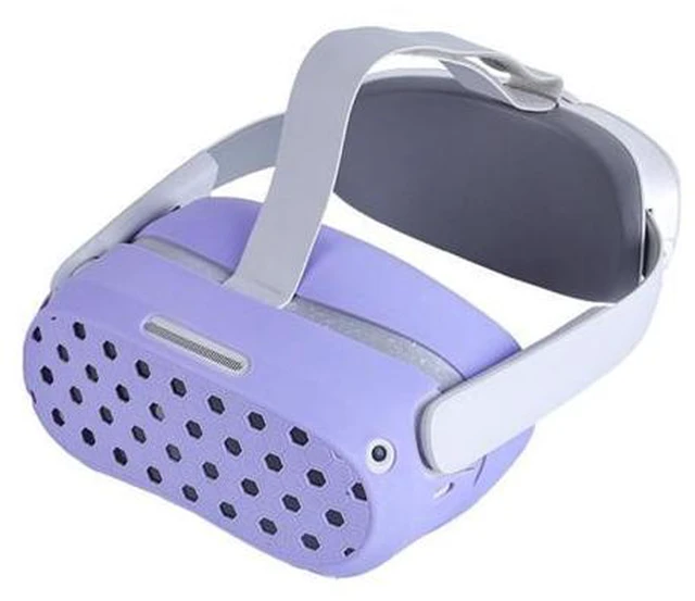Alt view image 2 of 6 - Lightweight Silicone VR Headset Protective Shells Cover for VR Headset(White)