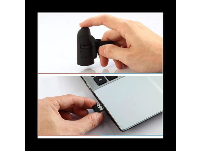 Alt view image 6 of 6 - Mini 2.4G Wireless Finger Ring Mouse Ergonomic Handheld Optical Travel Mice (Blue)