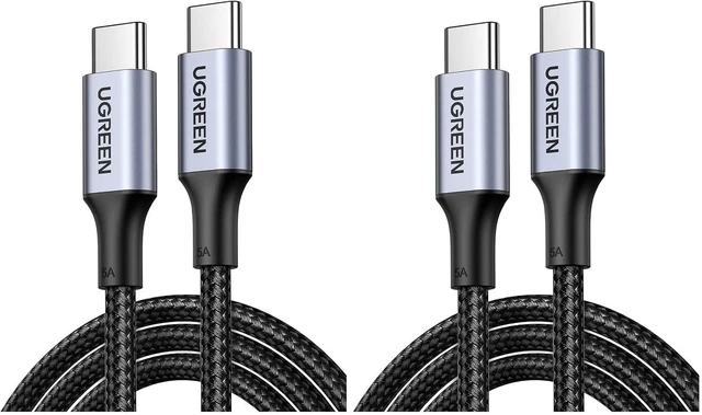 Main image of UGREEN 100W USB C to USB C Cable, Fast Charging Cable, 4-Pack, 10ft, Black