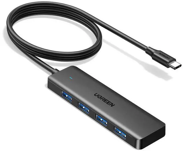 Main image of UGREEN USB C Hub, 4 Ports USB A Splitter Ultra-Slim USB Expander, 3.3 ft | 5Gbps Data Transfer for Mouse, Keyboard, Flash Drive, U Disk, Printer Compatible with Laptop, Desktop PC, Xbox, PS5, and More