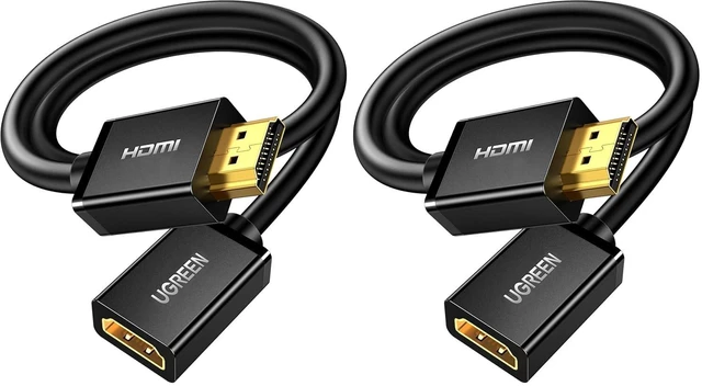 Main image of UGREEN 4K@60Hz 2K@240Hz HDMI 2.0 Extender HDMI Extension Cable, 3FT (Pack of 2)