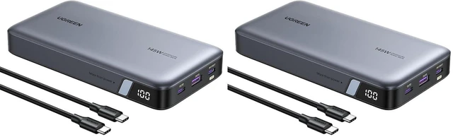 Main image of UGREEN Power Bank 25,000mAh 145W Laptop Portable Charger, Nexode 3-Port USB C PD Battery Pack, for MacBook Pro/Air, Dell XPS, iPhone 17/16/15/14, Galaxy S26 Steam Deck, iPad, and More (Pack of 2)