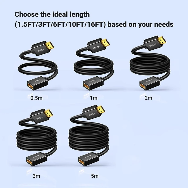 Alt view image 6 of 7 - 4K@60Hz 2K@240Hz HDMI 2.0 Extender HDMI Extension Cable, 6FT