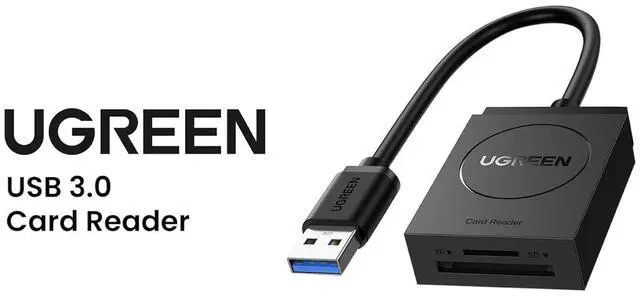 Alt view image 2 of 2 - UGREEN SD Card Reader USB 3.0 Dual Slot Flash Memory Card Reader TF SD SDXC SDHC MMC RS-MMC Micro SDXC Micro SDHC UHS-I for Mac Windows Linux Chrome Read 2 Cards Simultaneously (Pack of 5)