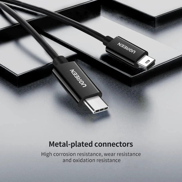 Alt view image 7 of 7 - Mini USB to USB C Cable 3FT Mini USB to Type C