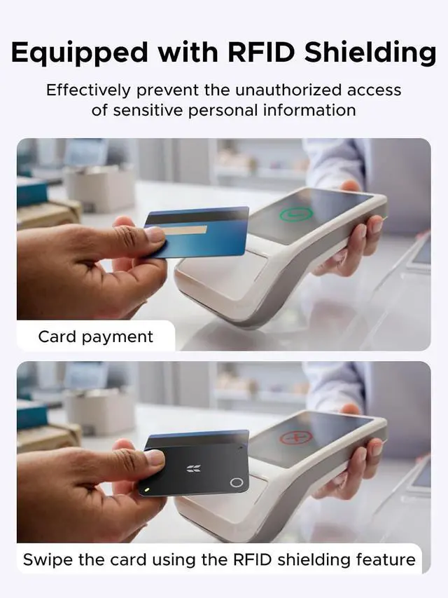 Alt view image 5 of 7 - UGREEN FineTrack Slim Duo2 Wallet Tracker Card (iOS and Android)