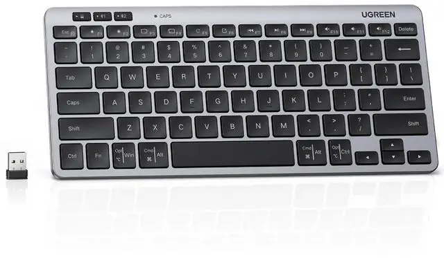 Main image of UGREEN K551 Slim Quiet Wireless Bluetooth 78Keys Keyboard, 3-Device Free Switching with Bluetooth & 2.4G, Compatible with Windows/macOS/iOS/Android, Works with MacBook, Lenovo, HP