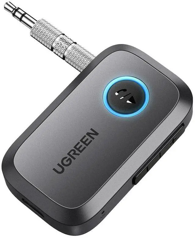 Main image of UGREEN 5.4 Aux Bluetooth Adapter, Noise Cancelling 3.5mm AUX Bluetooth Car Adapter, Wireless Audio Receiver for Home Stereo/Wired Speaker, 15H Battery Life
