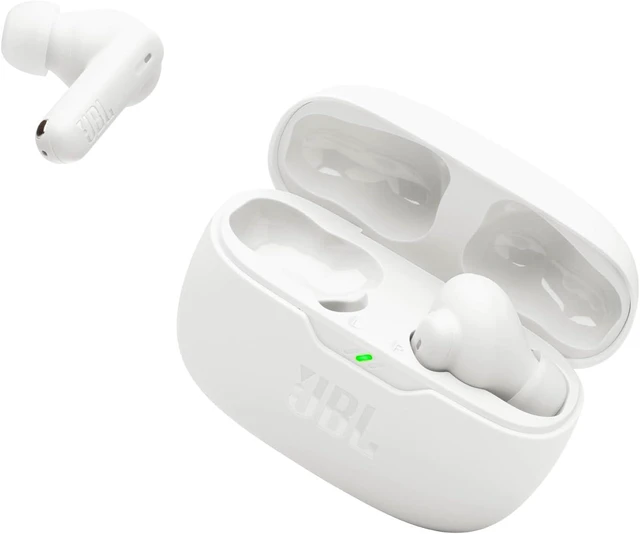 Main image of JBL Vibe Beam 2 - True Wireless Noise Cancelling Earbuds with JBL Pure Bass Sound & Smart Ambient technology, 4mics for crisp, clear calls, up to 40Hrs of Playback, IP54 Dust & Water resistant (White)