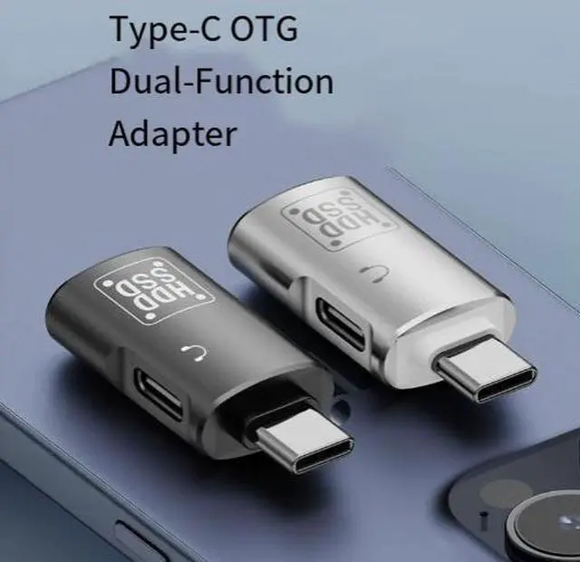 Main image of USB-C to USB 3.0 OTG Splitter 2-in-1 Type-C Female to USB-A Dual Port Adapter for Phone/Tablet/Laptop, Connect U-Disk & Digital Headphone/Charger Simultaneously, Aluminum Alloy