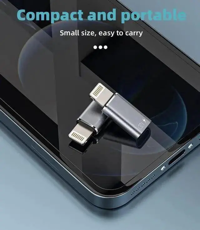 Alt view image 7 of 7 - WISDUM OTG Adapter USB C Female to Lightning Male(2Pack) Charger Data Sync Dongle Type-c Camera Card Reader Flash Drive Keyboard Mouse U Disk Converter for 14 13 11 12 Pro Max Xr X Xs 8 7 Se Plus