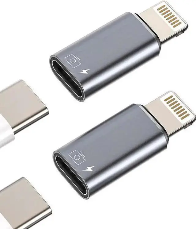 Main image of WISDUM OTG Adapter USB C Female to Lightning Male(2Pack) Charger Data Sync Dongle Type-c Camera Card Reader Flash Drive Keyboard Mouse U Disk Converter for 14 13 11 12 Pro Max Xr X Xs 8 7 Se Plus