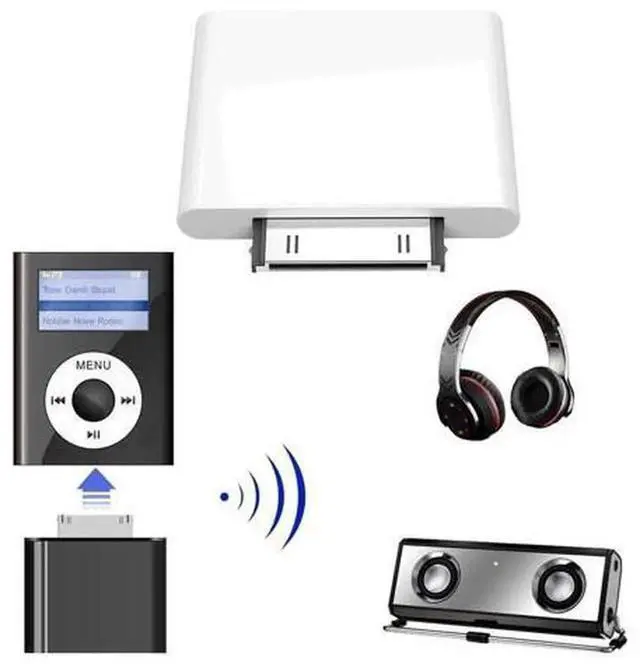 Alt view image 6 of 7 - WISDUM IPF01 30 Pin Bluetooth4.1 Audio Transmitter For IPod Random Colour Delivery