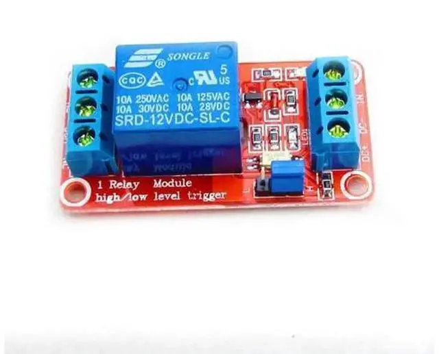 Alt view image 3 of 4 - WISDUM 12V 1 Channel Relay Module with Optocoupler Isolation Support High or Low Level Trigger