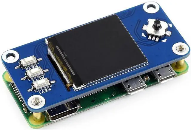 Alt view image 6 of 7 - waveshare 1.3inch LCD Display HAT for Raspberry Pi 4B/3B+/3B/2B/Zero/Zero W/Zero WH, IPS Screen 240x240 Pixels RGB, 65K Display Color with Embedded Controller Communicating via SPI Interface