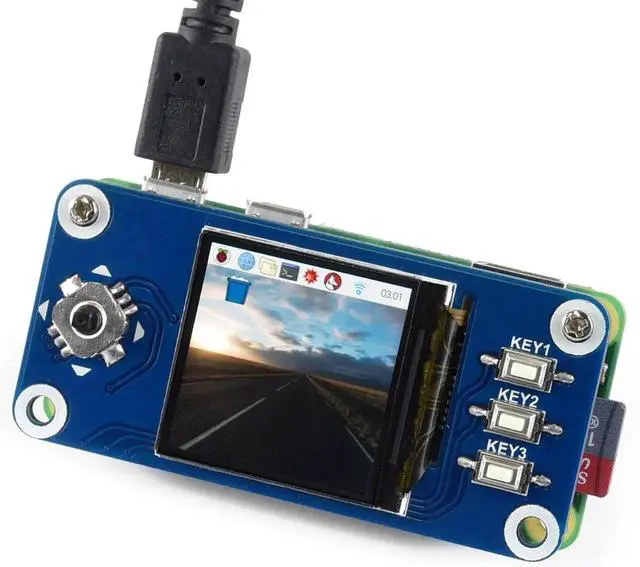 Alt view image 5 of 7 - waveshare 1.3inch LCD Display HAT for Raspberry Pi 4B/3B+/3B/2B/Zero/Zero W/Zero WH, IPS Screen 240x240 Pixels RGB, 65K Display Color with Embedded Controller Communicating via SPI Interface
