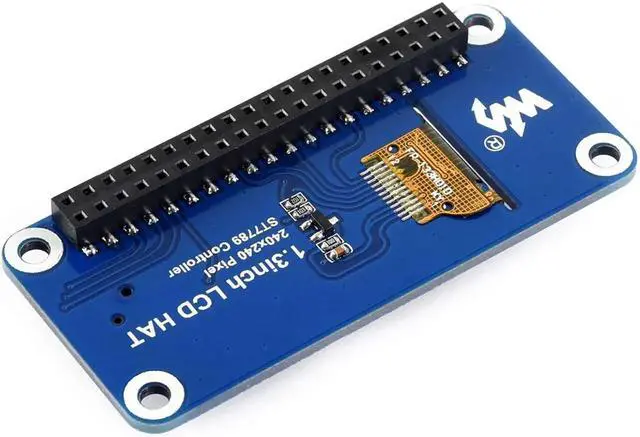 Alt view image 7 of 7 - waveshare 1.3inch LCD Display HAT for Raspberry Pi 4B/3B+/3B/2B/Zero/Zero W/Zero WH, IPS Screen 240x240 Pixels RGB, 65K Display Color with Embedded Controller Communicating via SPI Interface