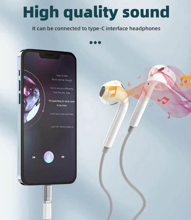 Alt view image 5 of 7 - for iPhone OTG Adapter Audio Headphone Dongle (2Pack) USB C Female to Lightning Male Charger Data Sync Converter Type-C Camera Card Reader Flash Drive Mouse Keyboard 14 13 12 Pro Max for iPad