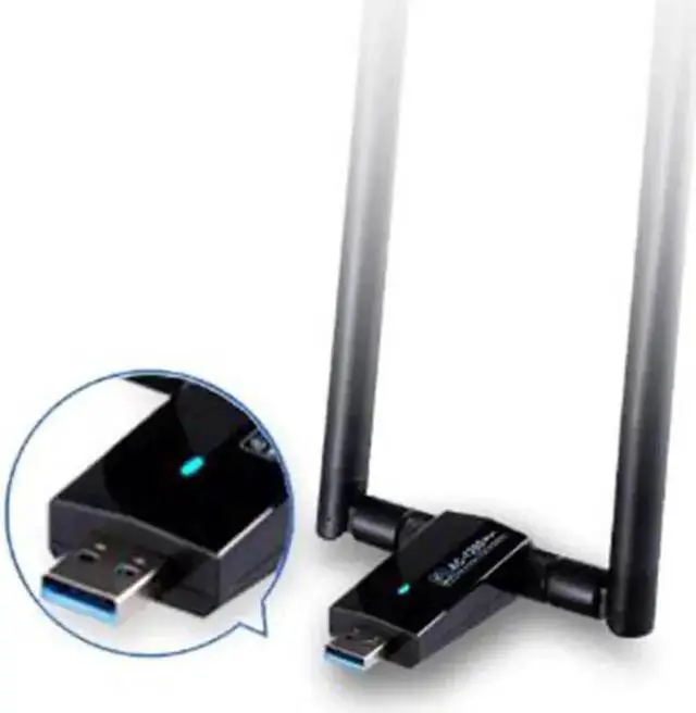 Alt view image 4 of 5 - WISDUM Network Card AC1200Mbps USB3.0 Wireless Antenna Adapter MT7612U IEEE 802.11AC Dongle Receiver Transmitter