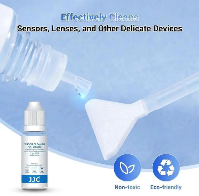Alt view image 6 of 7 - Upgraded Camera Sensor Cleanning Kit with Bright Built in Light Cleaner Handle & 10PCS 24MM Full Frame Sensor Cleaning Swabs & Sensor Cleaning Solution for Full-Frame Sensor CCD and CMOS Sensors Clean