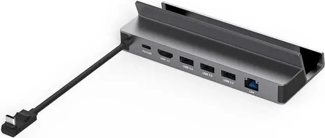 Main image of 6-in-1 USB Hub Aluminum Alloy Docking Station For SteamDeck Base Connector Docking Station 1000MbpsEthernet 3x5GbpsUSB 6-in-1 Docking Station USB3.0 HUB 5G For SteamDeck Dock For SteamDeck Dock 4K60Hz