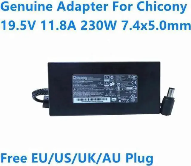 Alt view image 2 of 2 - Gadget WISDUM 19.5V 11.8A 230W 7.4x5.0mm Chicony A17-230P1A Power Supply AC Adapter For GL75 GP75 LEOPARD GL65 P65 Laptop Charger