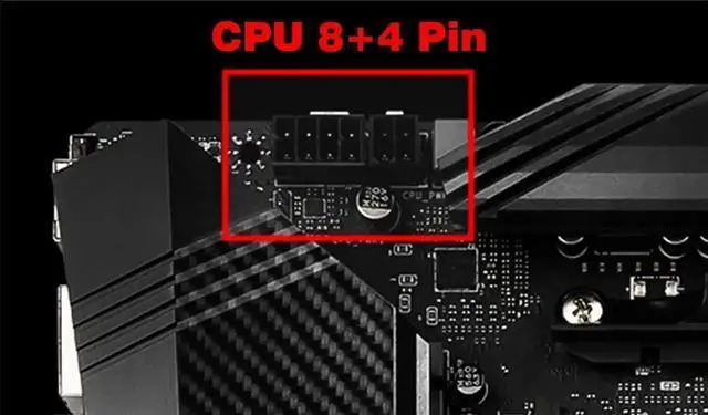 Alt view image 6 of 7 - ATX CPU 8 Pin Female to Motherboard 8 Pin Male + 4 Pin Male Power Supply Cable EPS 12V for Motherboard Converter Adapter Power Extension Cable 16 Inches