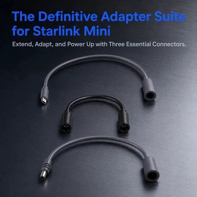 Alt view image 7 of 7 - 2PCS for Starlink Mini Power Cable Adapter DC Female to USB-C Male 30cm | IP67 waterproof, Plug-and-Play, PVC Build, Secure Connection, Portable
