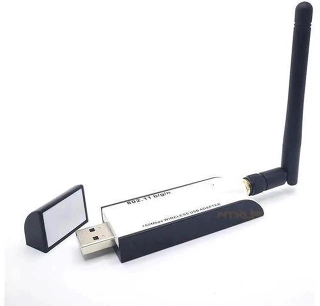 Alt view image 7 of 7 - New WIFI USB Adapter RT3070 150Mbps USB 2.0 WiFi Wireless Network Card 802.11b/g/n LAN Adapter With external Antenna