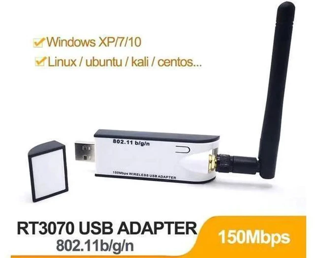 Main image of New WIFI USB Adapter RT3070 150Mbps USB 2.0 WiFi Wireless Network Card 802.11b/g/n LAN Adapter With external Antenna