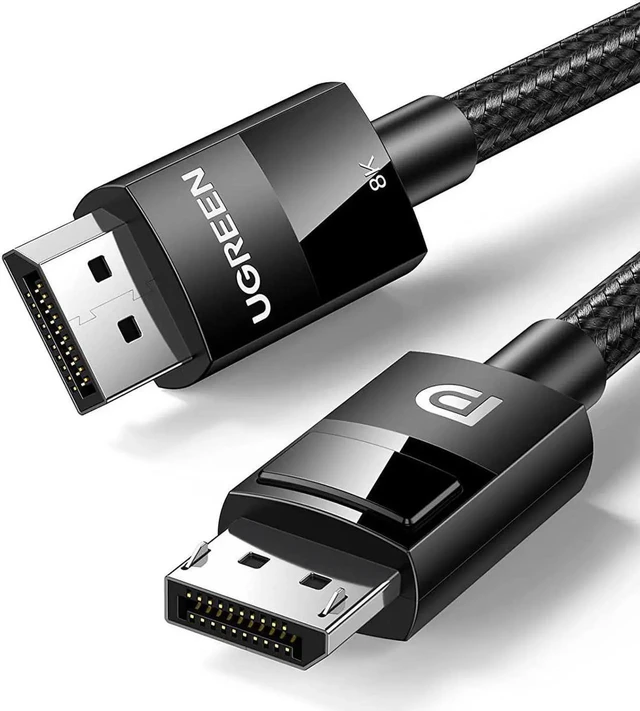 Main image of UGREEN Displayport 1.4 Cable 8K DisplayPort to DisplayPort Cable Nylon Braided DP to DP 8K 60Hz 4K 144Hz and 1080P 240Hz Support 32.4Gbps HDR HDCP Gaming Monitor Cable for Laptop PC TV 6FT