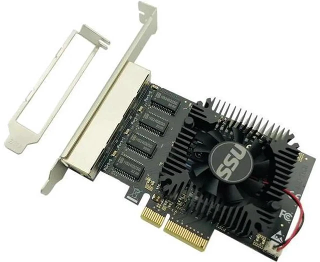 Alt view image 5 of 7 - Network Card RTL8245F Gigabit Ethernet PCI Express PCIE Network card 2.5Gbps LAN Adapter 4 Port RJ45 Network Card for Desktop PC